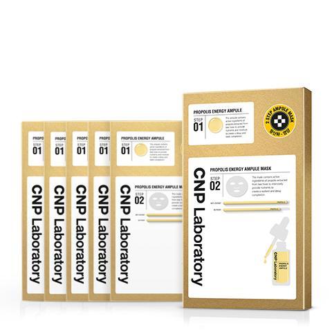 CNP Laboratory 2-Step Propolis Energy Active Ampule Mask (5 Sheets)