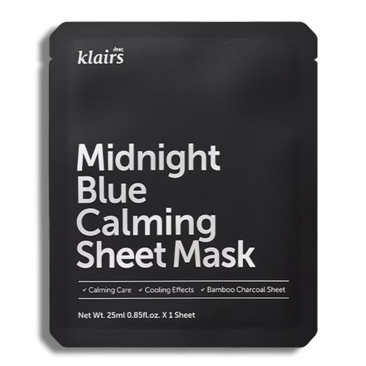 Klairs Midnight Blue Calming Sheet Mask 1ea Single