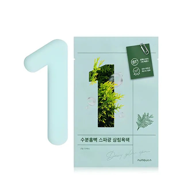 Numbuzin No.1 Dewy Glow Sheet Mask X 1 ea Single