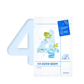 Numbuzin No. 4 SOS Icy Soothing Sheet Mask 1 ea Single