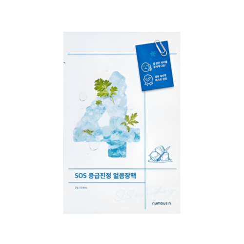 Numbuzin No. 4 SOS Icy Soothing Sheet Mask 1 ea Single